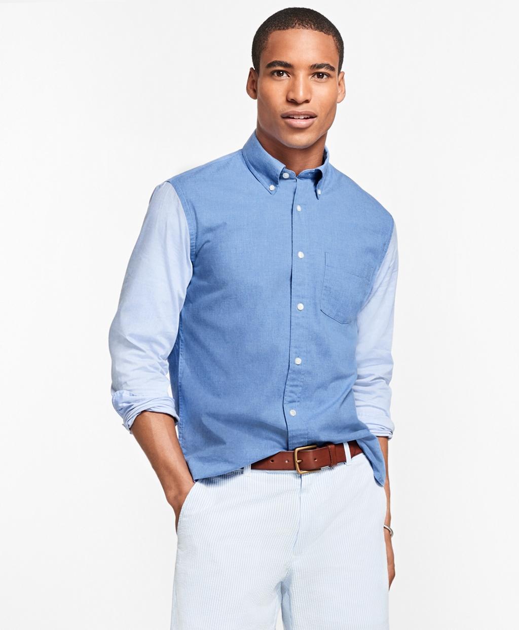 Private Sale: 25% Off Your Order Browse our men’s oxford shirts collection for casual sport shirts that offer a relaxed look, or pair an oxford Original Polo® Button-Down Oxford with your favorite tie for classic, masculine style. Each Brooks Brothers oxford shirt is proudly made in the USA from imported fabrics .
